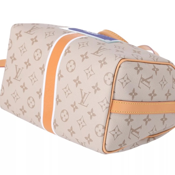 Louis Vuitton Monogram Speedy Bandoulière 25 M46749 Beige Multi Stripe Limited - Picture 8 of 9